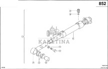 Claas Lexion 600 HYDR.SIŁOWNIK KPL 0000406761 (Siłownik hydrauliczny, rozładunek zbiornika ziarna)