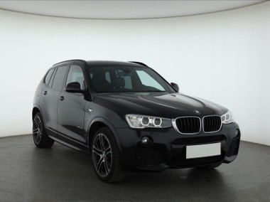 BMW X3 II (F25) , Salon Polska, Serwis ASO, 190 KM, Automat, Skóra, Navi,-1