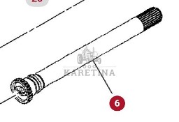Massey Ferguson 8480 Wał CZĘŚCI 926102080130