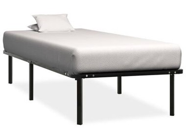 vidaXL Rama łóżka, czarna, metalowa, 90 x 200 cmSKU:284678*-1