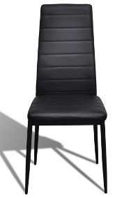 vidaXL Krzesła stołowe, 2 szt., czarne, sztuczna skóra241496-2