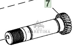 John Deere IVT AUTOPOWER 6820 6920 6920S Przekładnia Zębata Czołowa 23 zęby CZĘŚCI L156684