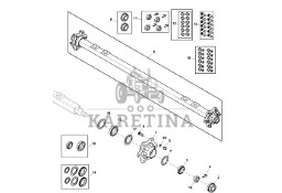 John Deere 960 - Oś DC213734 (Rama, pokrywy, róźne)