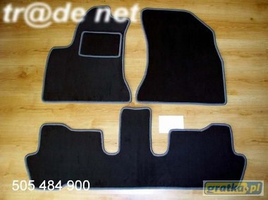 Citroen C4 Grand Picasso od 2006 r. 3 rzędy najwyższej jakości dywaniki samochodowe z grubego weluru z gumą od spodu, dedykowane Citroen C4-1