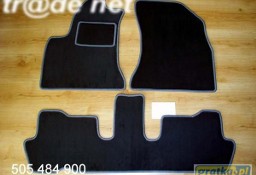 Citroen C4 Grand Picasso od 2006 r. 3 rzędy najwyższej jakości dywaniki samochodowe z grubego weluru z gumą od spodu, dedykowane Citroen C4