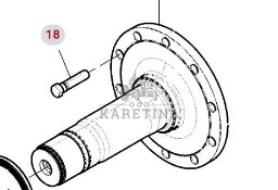 Fendt 930 933 936 939 942 Vario Gen 6 Wał Osi Tylnej Zwolnicy CZĘŚCI H218PP0145162