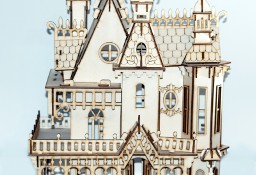Zamek w stylu gotyckim 3D puzzle z drewna