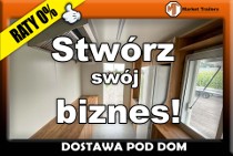 Inna Przyczepa gastronomiczna z wyposażeniem 3.5 m meble prąd biznes food truck