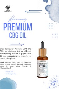 Amerykański olejek konopny CBG KANNAWAY Premium CBG oil 30ml FV-2