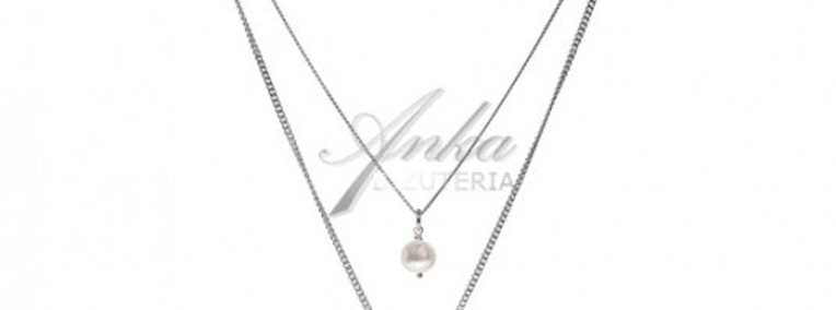 Biżuteria srebrna - naszyjnik serce z perłą - modna biżuteria -1