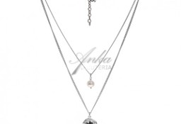 Biżuteria srebrna - naszyjnik serce z perłą - modna biżuteria 