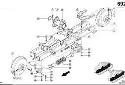 Claas Lexion 580 KOŁO PROWADZ. 0007596500 (Półgąsienica stalowa; rama podwozia)