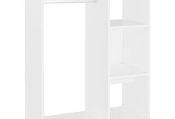vidaXL Szafka garderobiana, biała, 80x40x110 cm, płyta wiórowa
