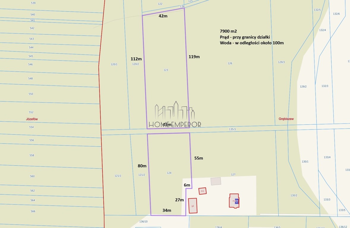 Działka na sprzedaż, 7900 m², Mińsk Mazowiecki Grębiszew - Widok 2