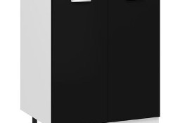 vidaXL Szafka kuchenna, czarna, 60x46x81,5 cm, płyta wiórowa