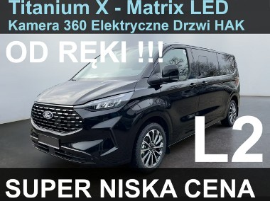 Ford T Tourneo Custom PHEV 232KM Plug-in Kamera 360 Elektryczne Drzwi Hak Super-1