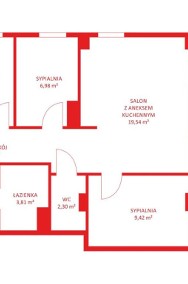 Mieszkanie, sprzedaż, 58.23, Gdańsk, Siedlce-2