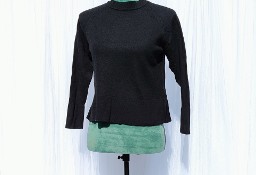 Czarny sweter Cubus M 38 wełna merino wełniany czerń