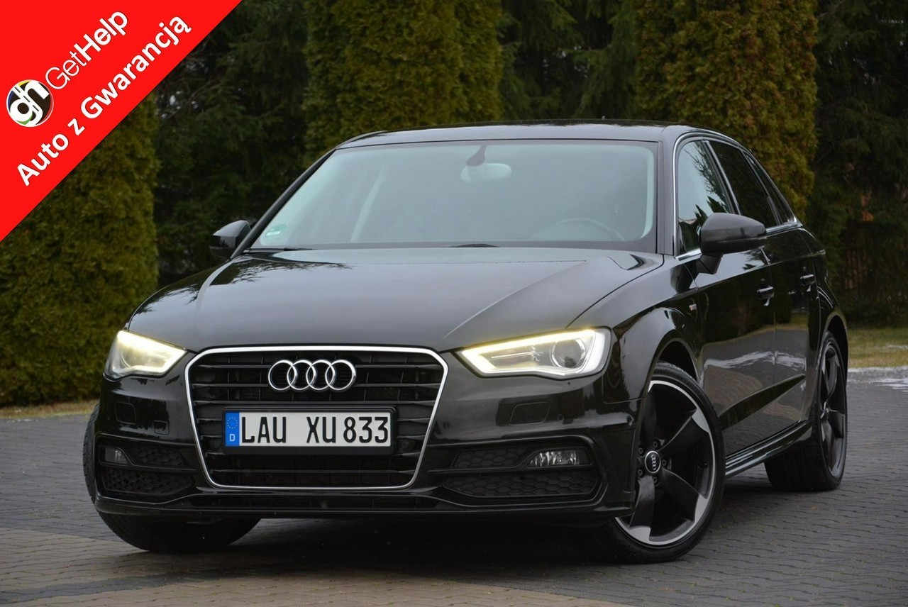 Audi A3 III (8V) 2.0TDI(150KM) S-line bi-xenon Ledy Navi Alu 18 2xParktronic Park As