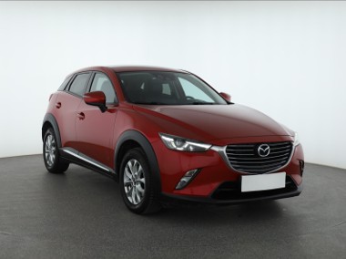 Mazda CX-3 , Salon Polska, Serwis ASO, Skóra, Navi, Klimatronic,-1