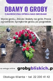 Opieka nad grobami Marki - mycie grobu, znicze i kwiaty na grób-2
