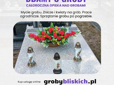 Opieka nad grobami Marki - mycie grobu, znicze i kwiaty na grób-1