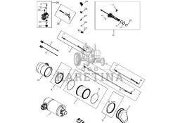 John Deere 9470RX - Zespół przewodów rozgałężnych zbiornika DEF DZ110563 (Silnik)
