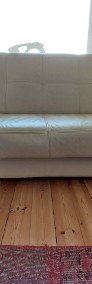 Skórzana sofa +/-fotel (sķóra naturalna) w bardzo dobrym staniezo f-3