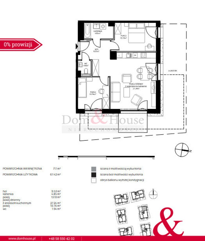Apartment 3 pokoje/ogródek/spa/hala garażowa/Sopot - Widok 5