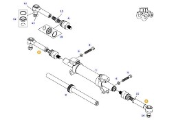 Fendt 828 S4 Vario - oś przednia - drąźek kierowniczy F835300020490