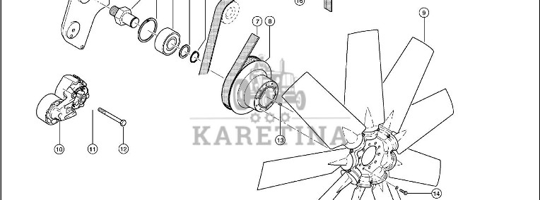 Claas Lexion 560 FILTR POWIETRZA 0007982210 (Napęd wentylatora)-1