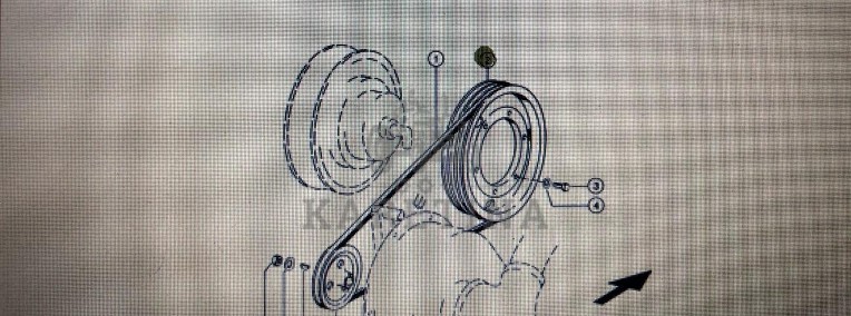 Koło pasowe Claas Mega 370-340 Nr katalogowy 000 644 519 0-1