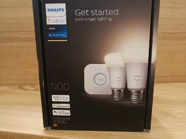 Zestaw Philips Hue - mostek 2.1 + 2x E27 White 1100 lm NOWY!!-1