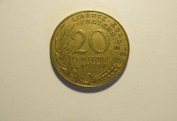 Moneta francuska 20 centimes 1983