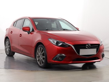 Mazda 3 III , Salon Polska, Skóra, Navi, Xenon, Bi-Xenon, Klimatronic,-1