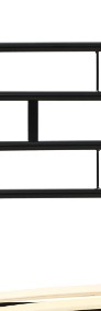 vidaXL Rama łóżka, czarna, metalowa, 180 x 200 cm 246737-4