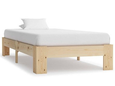 vidaXL Rama łóżka, lite drewno sosnowe, 90 x 200 cm 283280-1