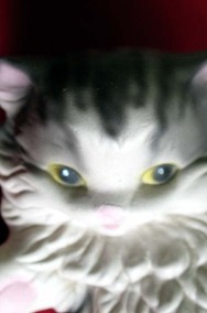 Kot - zabawny młody kotek - figurka z ceramiki - 6 x 9 x 15 cm-2