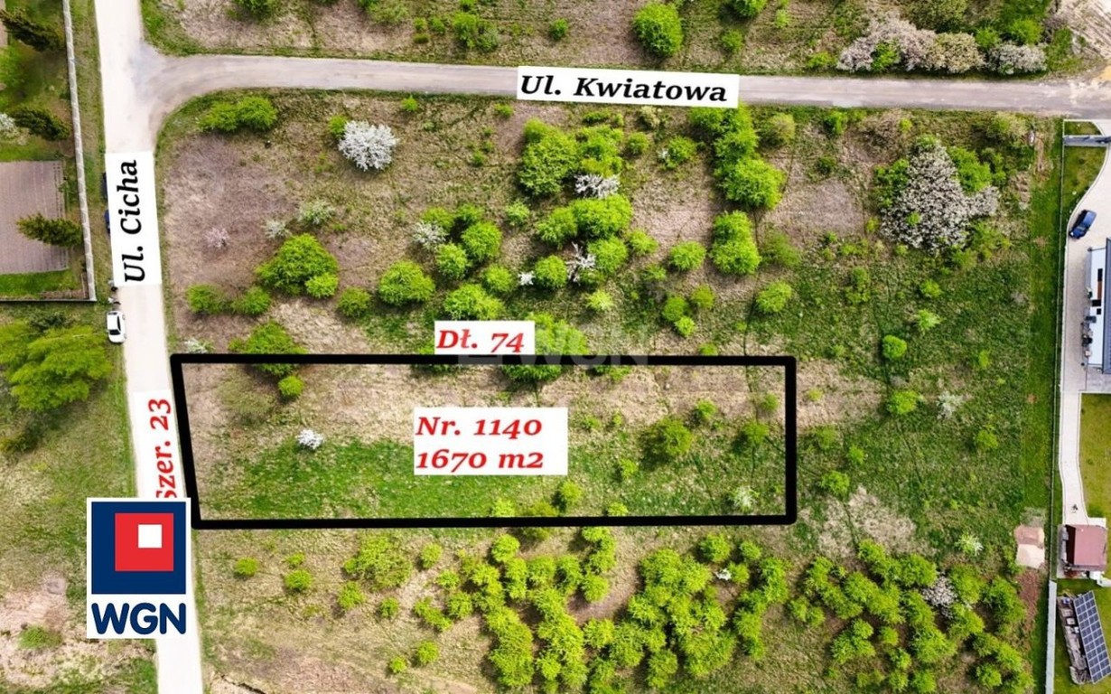Działka na sprzedaż, 1670 m², Łazy Wiesiółka - Widok 3
