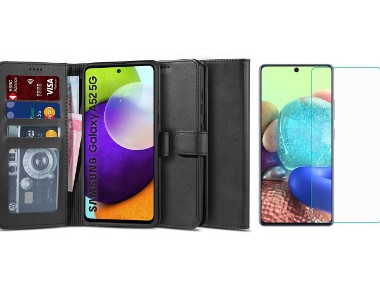 Etui Wallet 2 + szkło do Samsung Galaxy A52 5G-1