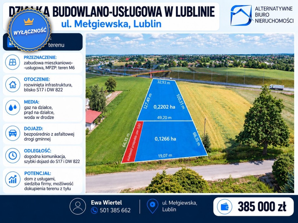 działka lub grunt na sprzedaż