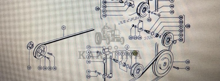 Rolka napinacza Claas Mega 370-340 Nr kat. 000 772 169 1 Nr kat. 000 772 169 1-1