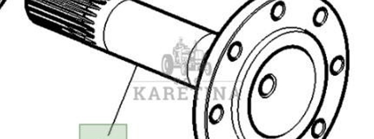 John Deere 5070M 5080M 5090M 5115M 5100M Wał Napędowy SU22997-1