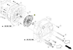 Claas Arion 630 - skrzynia biegów - tłumik drgań 0011113940