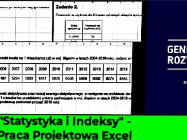 "Statystyka i Indeksy" - Praca zaliczeniowa Excel. poziom - Studia-1