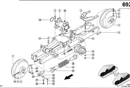 Claas Lexion 560 KOZIOŁ ŁOŻYSKUJĄCY 0006343551 (Półgąsienica stalowa; rama podwozia)