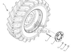 New Holland T6090 T6070 Obciąźnik koła 250kg 48043821