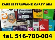 Polskie zarejestrowane karty SIM startery telefniczne zdalna rejestracja prepaid