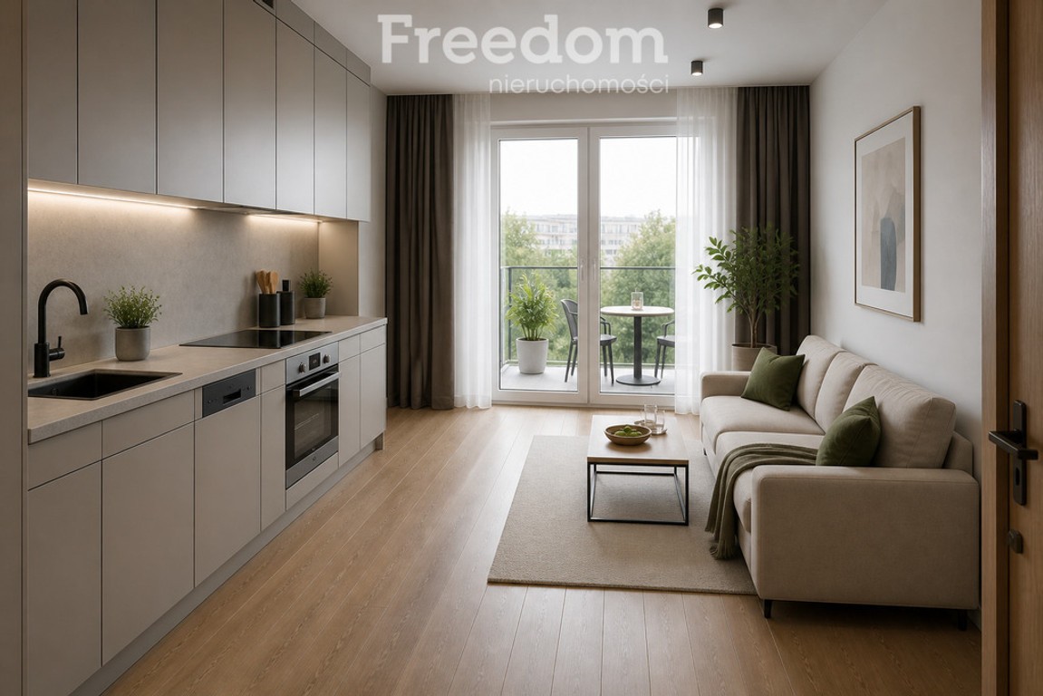 2 pokoje z balkonem, 35,73 m², ul. Pastelowa