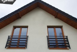 Balustrada barierka nowoczesna montaż balkon poręcz portfenetr drzwi